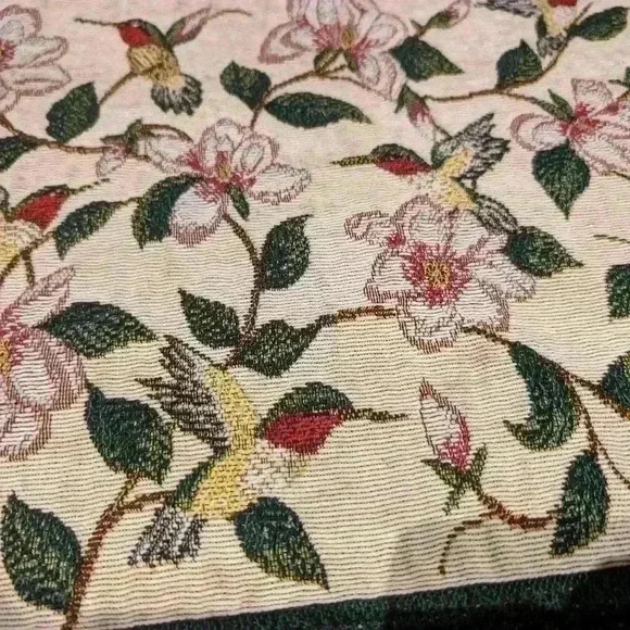 Vintage set of 3 hummingbird embroidered  placemats - Picture 7 of 7